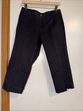 Daisy Fuentes Black Dress Pants with Button Detail